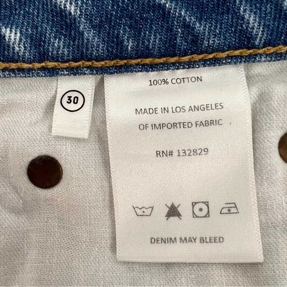 GRLFRND The Helena High Rise Cut Off Jeans Shorts Newport frayed Raw hem Size 30 - Picture 10 of 13